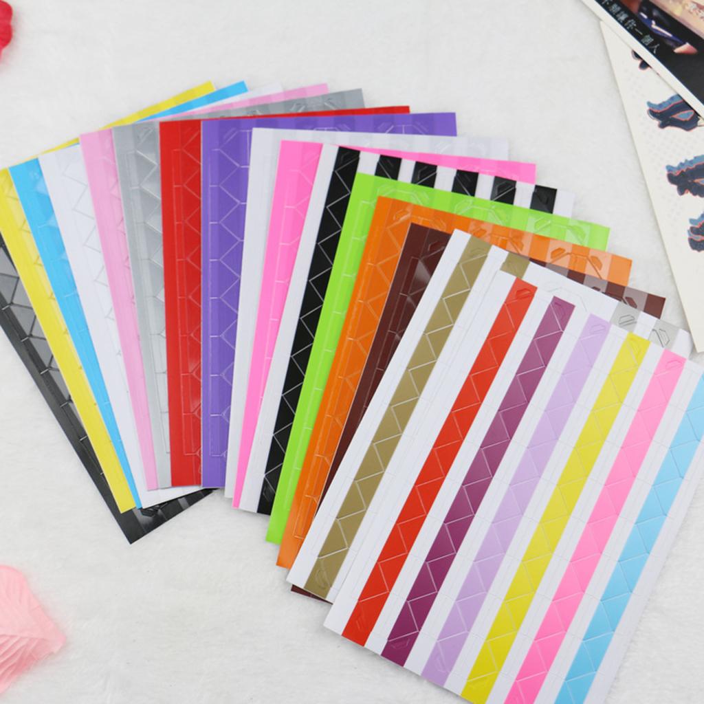 1020 Pieces Photo Corner Stickers Self-Adhesive Photo Corners for Scrapbooking