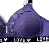 Damen Dünner Übergröße BH Sexy Romantische Französische Spitze BH Druck Push Up mit Bügel BHs 85C-100C-28012