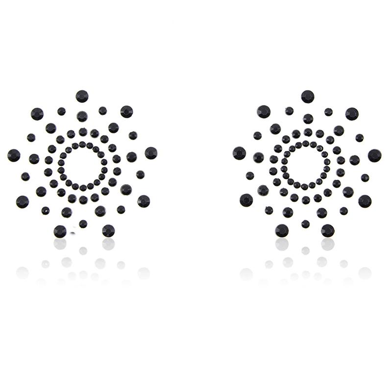 1 Pair Flower Shape  Pasties Breast Adhesive Stickers Sexy Nipple Cover