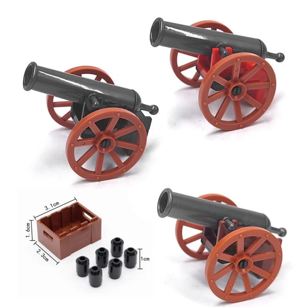 MOC Military Building Blocks Figure Napoleon Wars Soldier Accessories Weapon Cannon Sandbag Army Pirate Mini Brick gift X003 DIY
