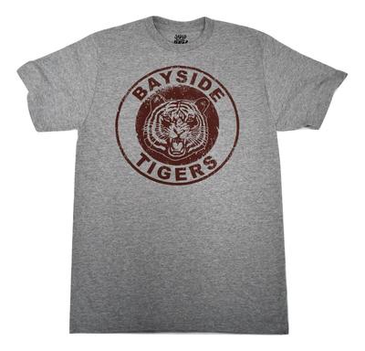 Sauvés par le gong T-shirt gris Bayside Tigers pour homme Neuf S