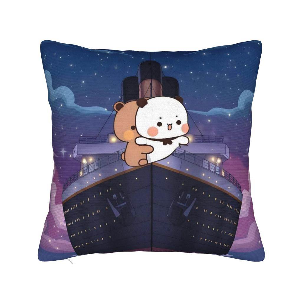 Cartoon Panda Bubu Dudu Pillowcase Printing Polyester Cushion Cover Decorations Throw Pillow Case Cover Home Zipper Xcm