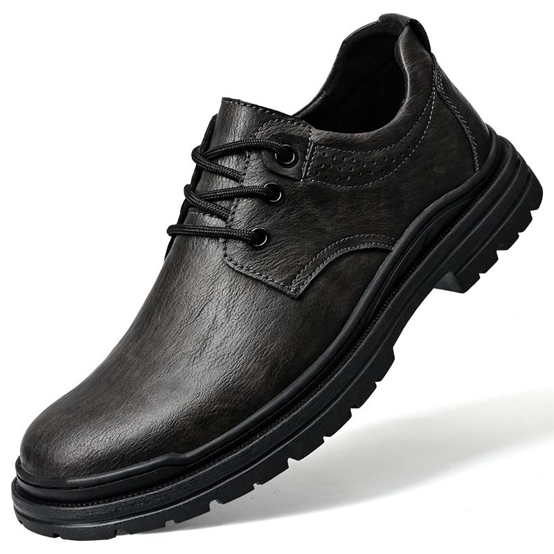 

Fashion2024 Новые туфли-оксфорды из натуральной кожи Дышащие уличные кроссовки Мужская обувь Кожаная обувь ручной работы Повседневная обувь Прогулочная обувь для мужчин 44 серый