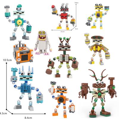 MOC Monster Modello Set di Blocchi da Costruzione Creativo Assemblato Robot Musicale Cartoon Mostro Coro Gioco Mattoncini Giocattoli Regalo di Compleanno per Bambini
