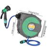 10M Spray Nozzle Automatic Reel with Sprayer Head Water Hose Reel Compact Garden Car Auto Retract 31X28cm