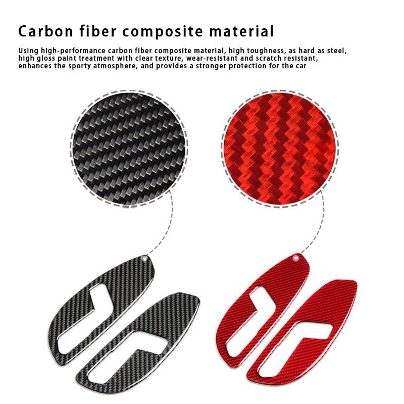 For Chevrolet Camaro 2016-2019 Carbon Fiber Car Seat Adjustment Switch Panel Decor Sticker Cover Trim Frame Interior Accessories