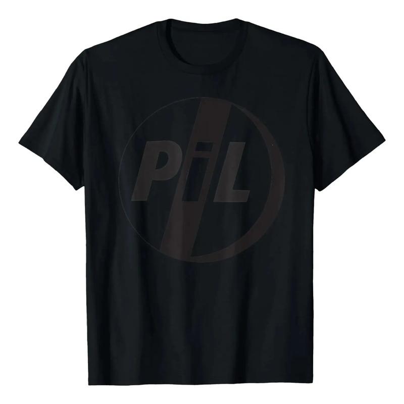 Camiseta Negra Con Logo Oficial De Public Image Ltd De Pil S