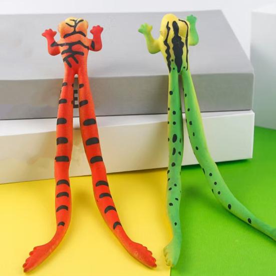 Finger Toy Sling Frog Shot Long Legs Frog Shooter Toy Stress Relief Stretchy Flying Frog Toy Tricky Props Party Favors