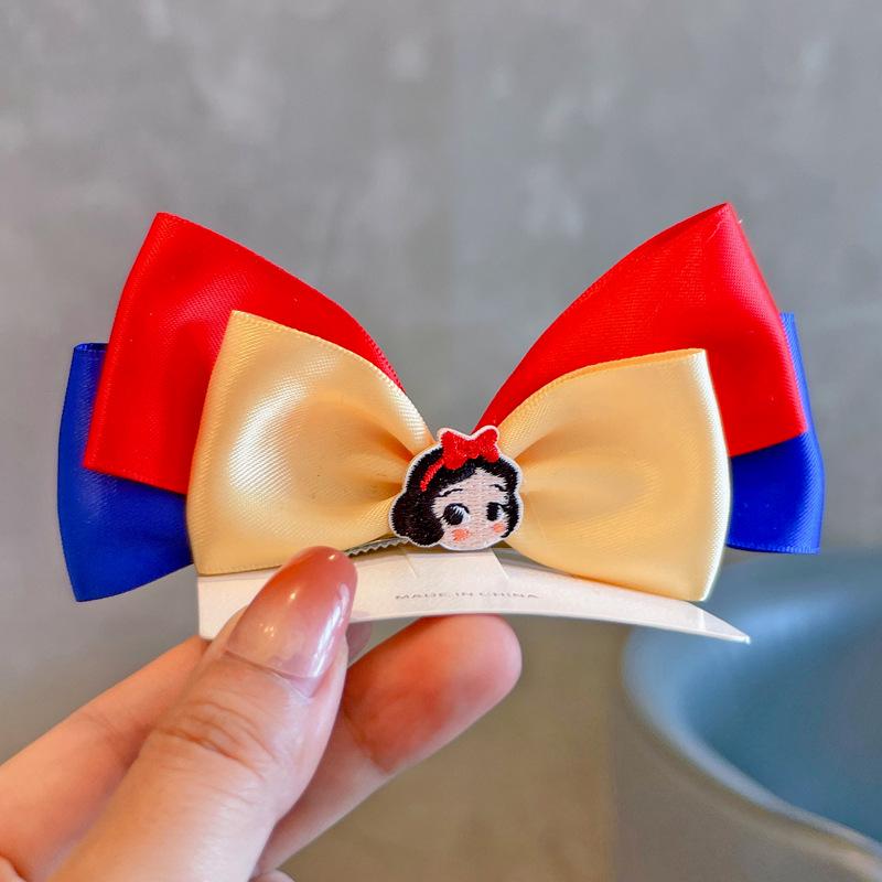 3D Rose Birthday Crown Hair Clip for Girls - Korean Style Polka Dot Bow Headwear