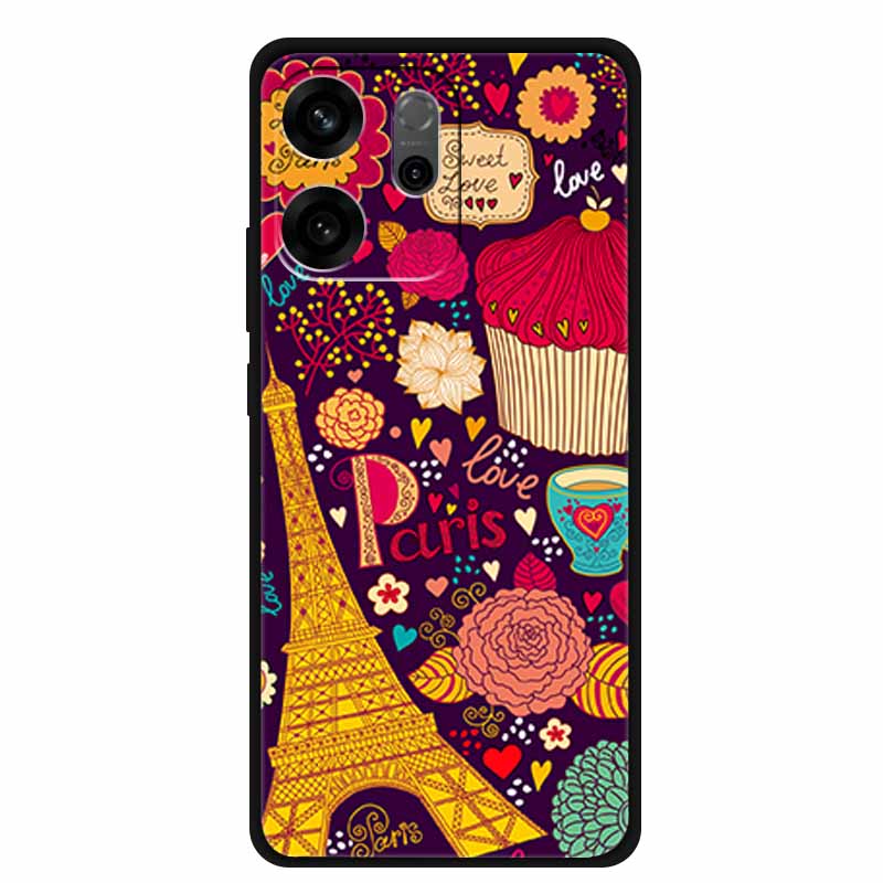For Oppo Reno14 F Case 3D Flowers Emboss Phone Cases for Oppo Reno 14 F Reno14F 5G Back Protective Covers Soft Silicone Bumper