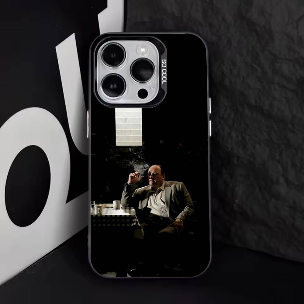 

T-Tony S-Soprano Cool Phone Case For iPhone 17,16,15,14,13,12,11,Pro,Max,Plus,E,Air,Mini Black Tpu Cover iPhone16PRO