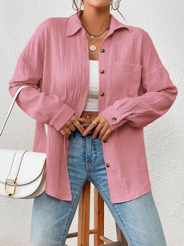 Women's Blouses Fall Off The Shoulder Long Sleeve Shirt