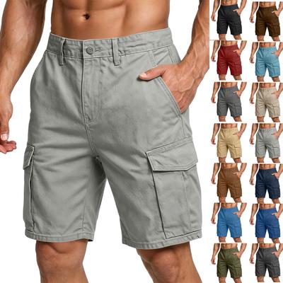 Herren Freizeit-Cargo-Shorts mit Mehreren Taschen Entspannte Passform Arbeitsshorts für den Sommer