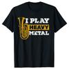 Tuba Ik Speel Heavy Metal Marching Band T-shirts Grafisch Katoen Streetwear Korte Mouw Verjaardagscadeaus T-shirt Herenkleding