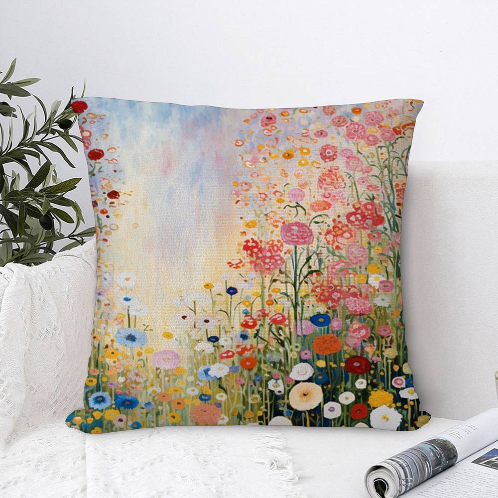 Wildflower Pillow Case High Quality Home Textile Double-sided Printing Short Plush Cushion Decoration Pillow Cover