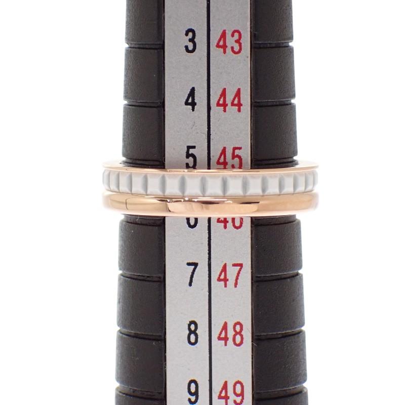 Boucheron JAL00238 #6(JP Size) Ring Gold/white K18 Pink Gold/ceramic Women