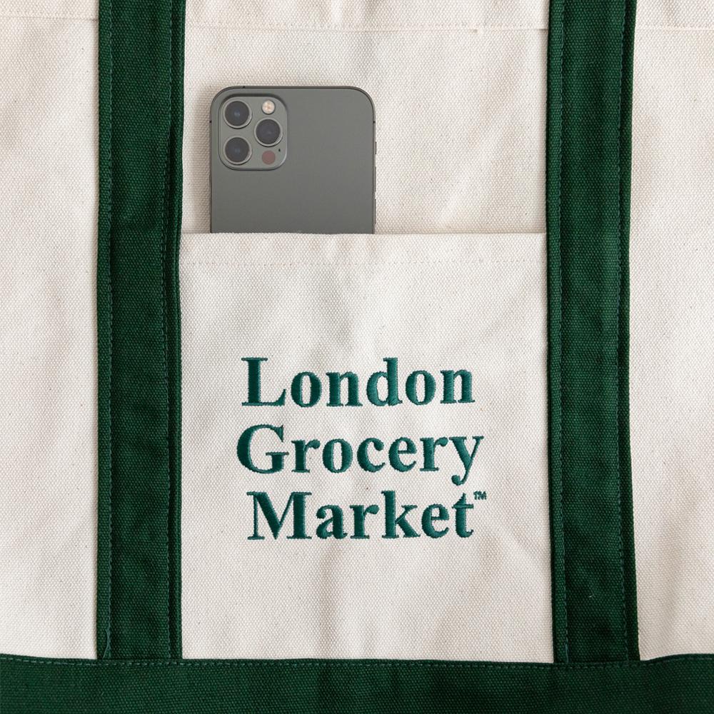 London Grocery Market Classic Boat Tote (Green)