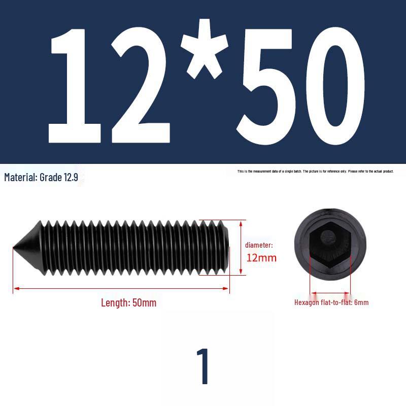 12.9 Edelstahl 304 Innensechskant Kegelspitze Gewindestift M2/M3