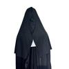 Mask Frightening Nun Costume Synthetic Latex Street Style Horror Accessory Realistic Details Halloween Horror Theme Events
