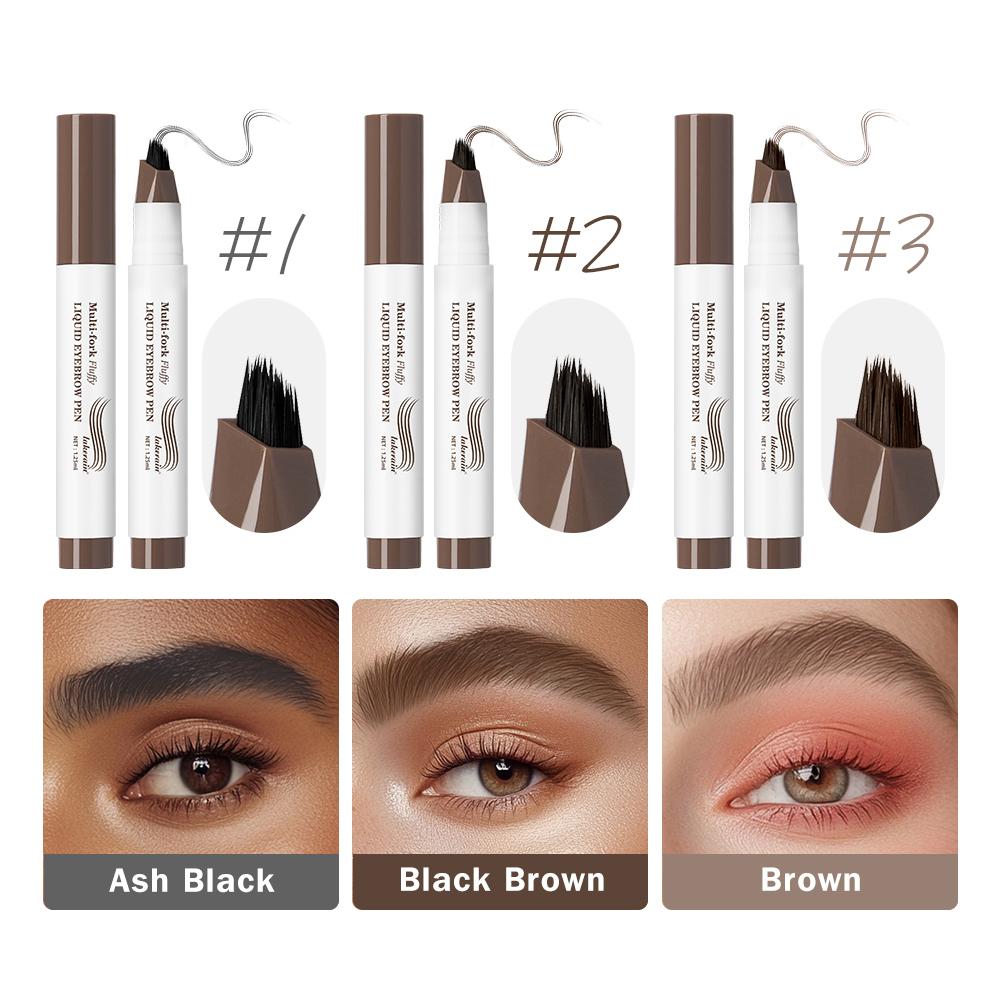 Matita 4D Sopracciglia Lunga Durata Multi-punte Pennino Liquido Disegno Sottile Tatuaggio Liquido Sopracciglia Impermeabile Trucco Preciso