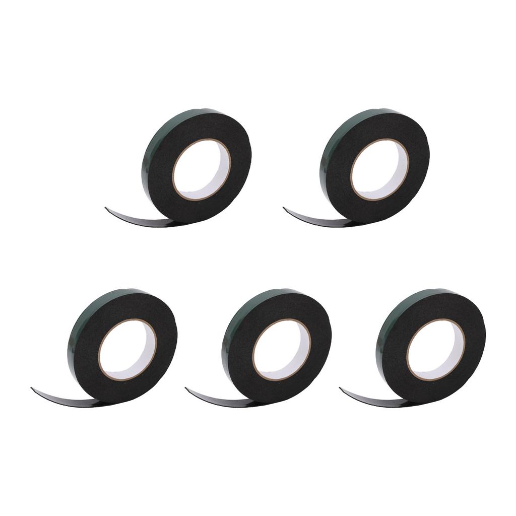 5PCS PE Foam Tape Multifunctional Waterproof Double Sided Tapes 1mm Adhesive Layer 20mm Width