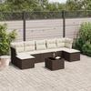VidaXL Garden Lounge Set with Cushions 8 Pcs, Sofas with Adjustable Feet, Outdoor Furniture Set Patio Terrace, 3249882