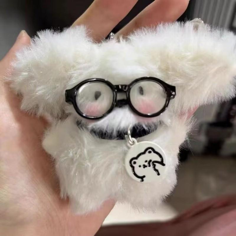 Cute Cartoon Puppy Plush Keychain Cartoon Bag Ornaments Gifts