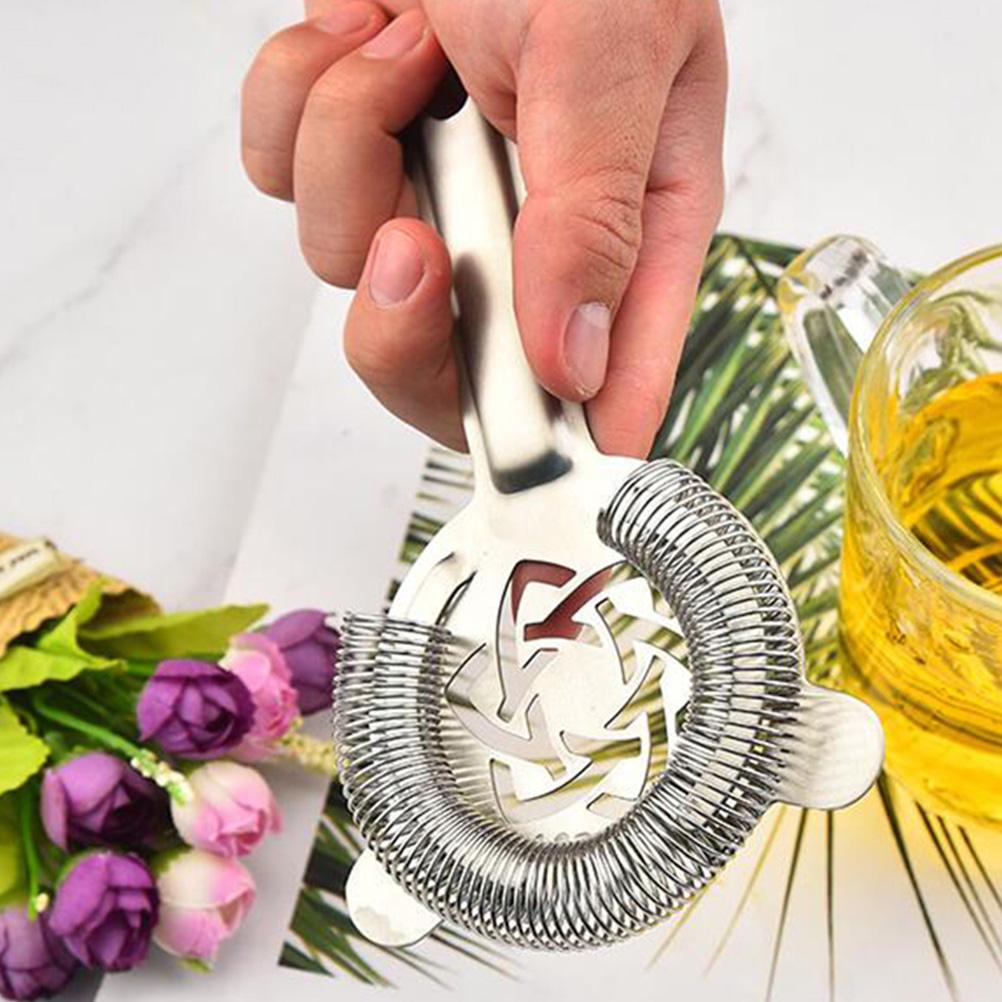 Stainless Steel Cocktail Strainer Ice Filter Shaker Ice Wire Mixed Drink Colander Professional Bartender Bar Tools