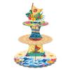 3-stöckiger Moana Segelabenteuer Party Kuchenständer Kindergeburtstag Dessert Cupcake Ständer Babyparty Kuchenplatte Deko