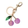 Fashionable Cherry Key Charm Fruit Shape Keyring Car Key Holder Lightweight Bag Ornament Stylish Handbag Decoration