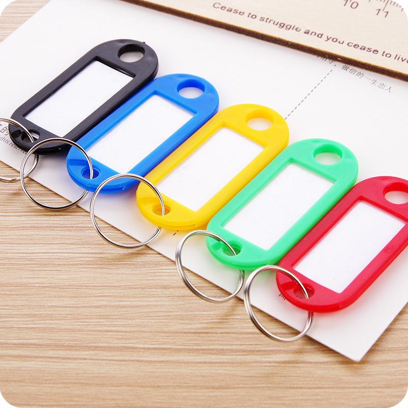 Colorful Plastic Keychain Tag and Luggage Label