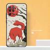 Japanese Style Fox Case For Oppo A5 A6 Pro A16 A76 A96 A17 A57 A40 A60 A80 A98 A58 A78 A18 A38 A54 A74 A94 A15
