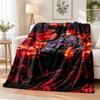 Chainsaw Man Flannel Throw Blanket Soft Warm Cozy For Sofa Bed Indoor Home Bedroom Use