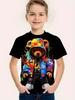 Kids Boys Clothes Short Sleeve Cool Bear Print Children Summer Clothes Boys Tshirt Casual Stylish Girl Clothes O-Neck Child Tops