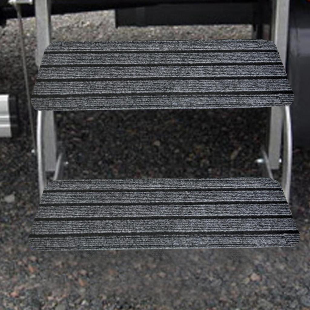 3pcs Campers otorhome Step Doormat RV Step Stair Carpet Heavy Duty Non-slip Replacement Motorhome Accessories RV Step Covers