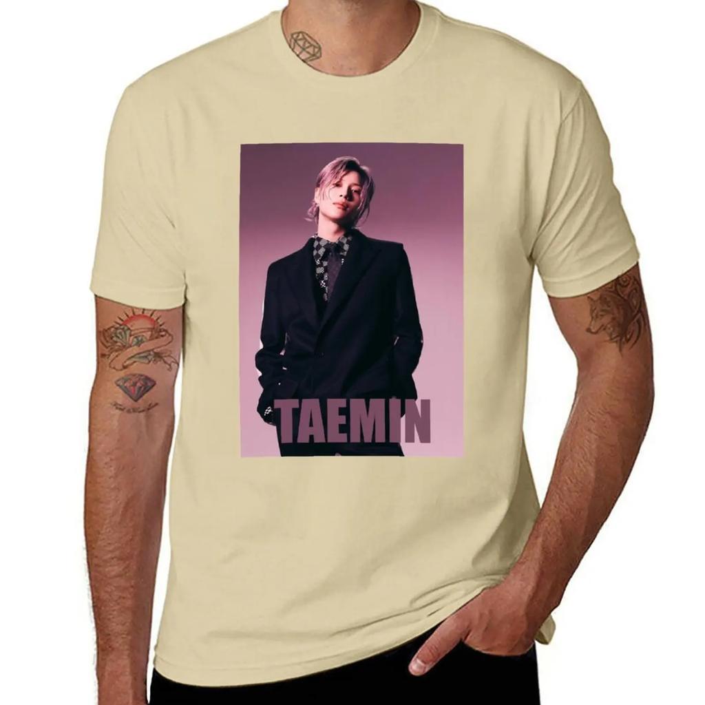 TAEMIN ADVICE T-Shirt animal prinfor boys aesthetic clothes Blouse clothing