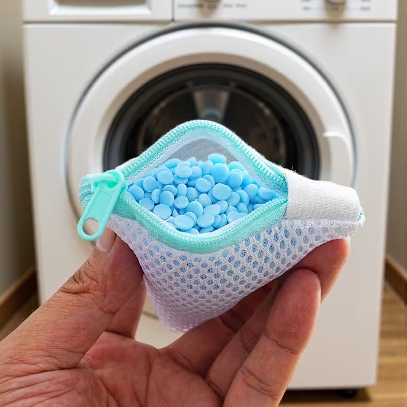 3pcs Reusable Mesh Laundry Bags, Zippered, for Scented Beads, Delicates, Small Items, Machine Wash
