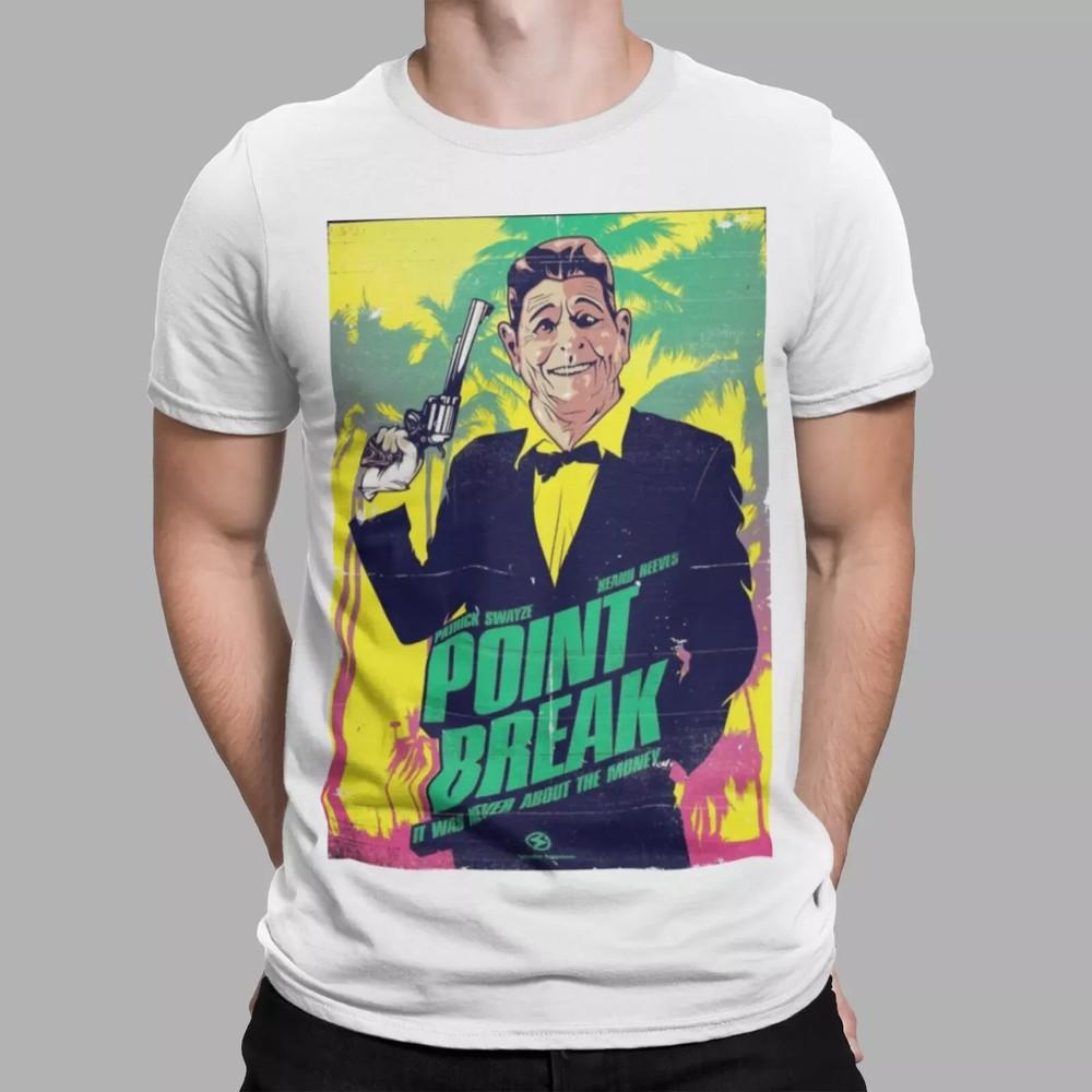 

Point Break T-Shirt The Ex Presidents Vintage Tee Top Unisex Top Movie Retro uk Unisex T-Shirt S
