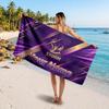 Melbourne Storm Customized Name Text Beach Towel, Soft Absorbent Towel Beach Pool Travel Personal Gift