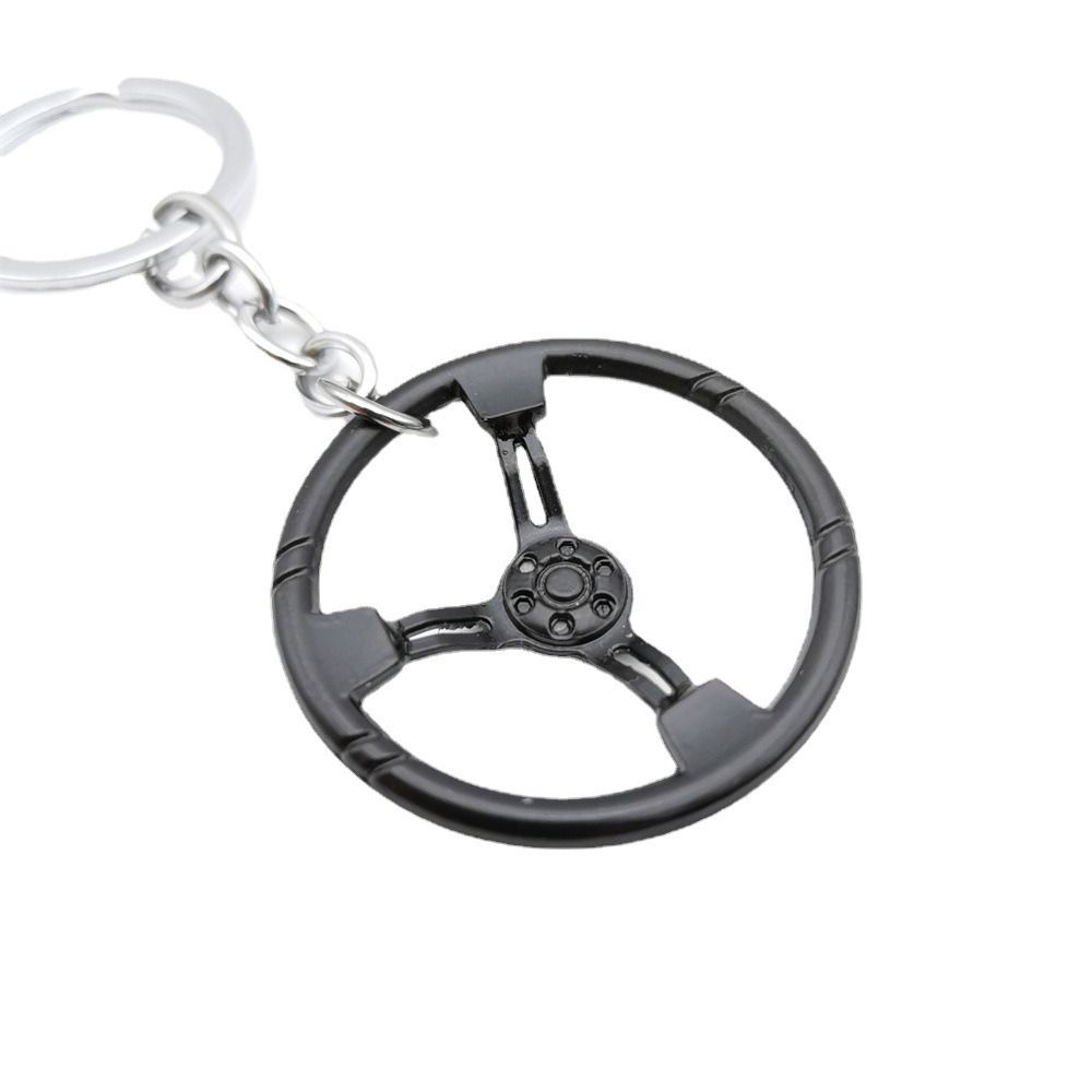 Auto Teile Modellauto Lenkrad Schlüsselanhänger 3D Rennlenkrad Anhänger Geschenk für Mädchen