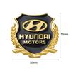 3D Metal Styling Car Decal Car Badge Tail Badge Decorative Sticker Fender Emblem For Hyundai Genesis I10 I20 I30 I40 IX20 IX35 XX5
