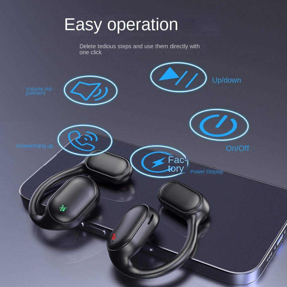 Bluetooth headset typu zavěšení na ucho s vedením vzduchu nevkládané do ucha bezdrátové sportovní headset s kostním vedením pro obě uši