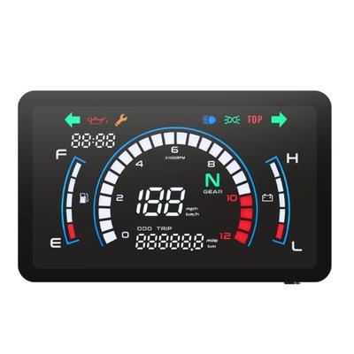 Universal Motorbike Speedometer Digital Speed Meter Tachometer Dashboard Instrument Panel Meter for EX5 Dream/EX5 Ipowed