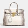 Crocodile Pattern Platinum Bag New Women's Large-capacity Commuter Handbag Shoulder Bag Messenger Bag
