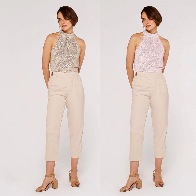 2023 Women's Sequin Camisole Vest - European & American Autumn Party Essential