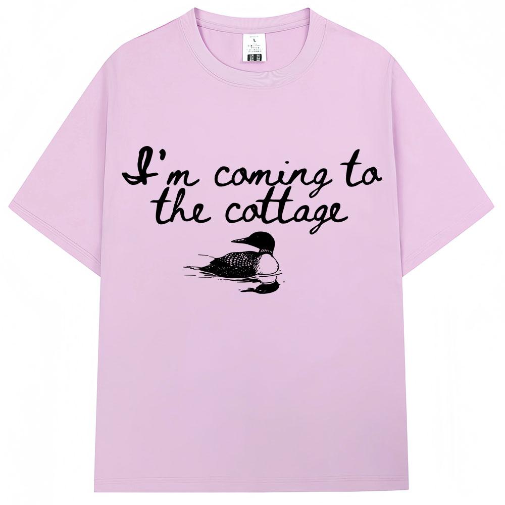 Heated Rivalry Funny Meme Graphic T Shirts Im Coming The Cottage Hollanov Unisex Women Humor Fashion Tshirt Oversized Cotton Tees
