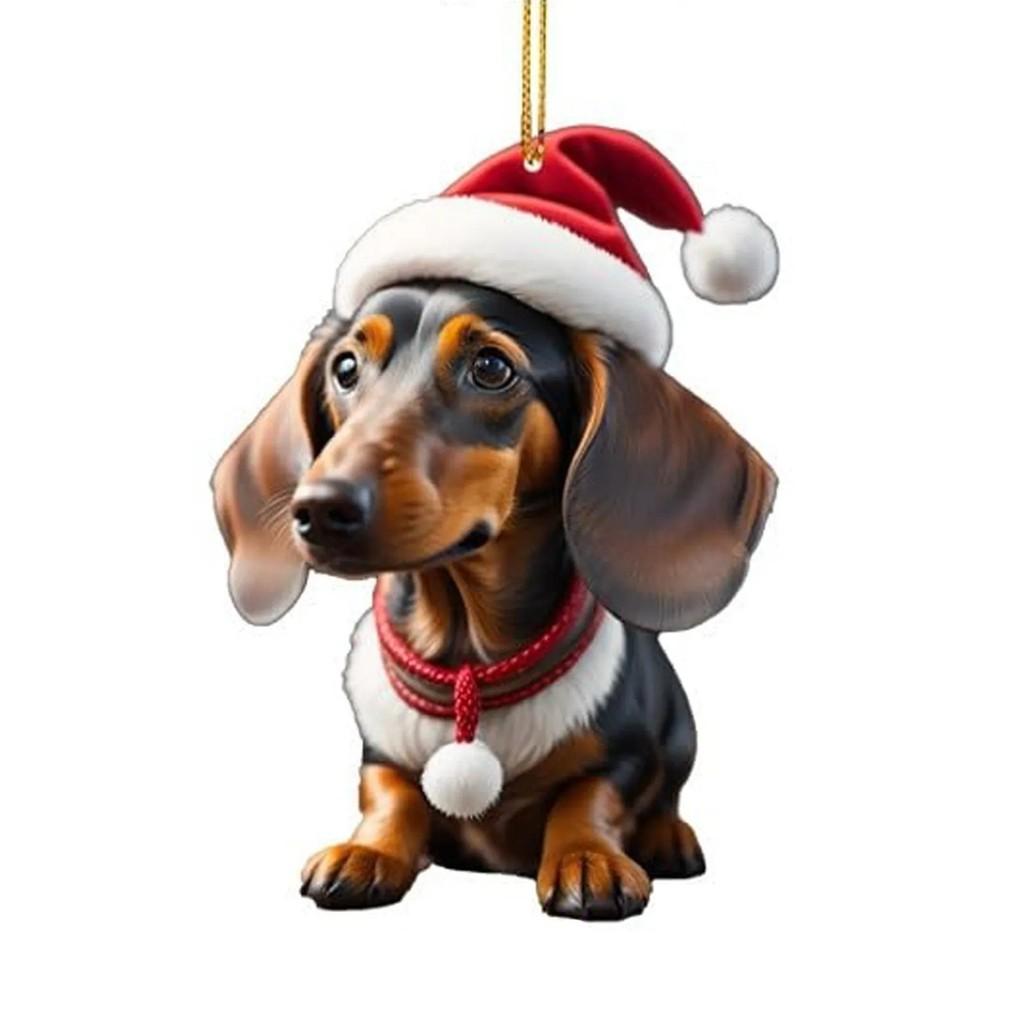 

Мультяшный Радостный Пес Рождественские Украшения Для Уникальных Наборов Автомобильных Украшений Подарок StyleI