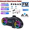 Kebidumei Motorcycle Intercom Helmet Bluetooth Headset Handsfree Communicator To 2 Riders Music Sharing Interphone with FM Radio