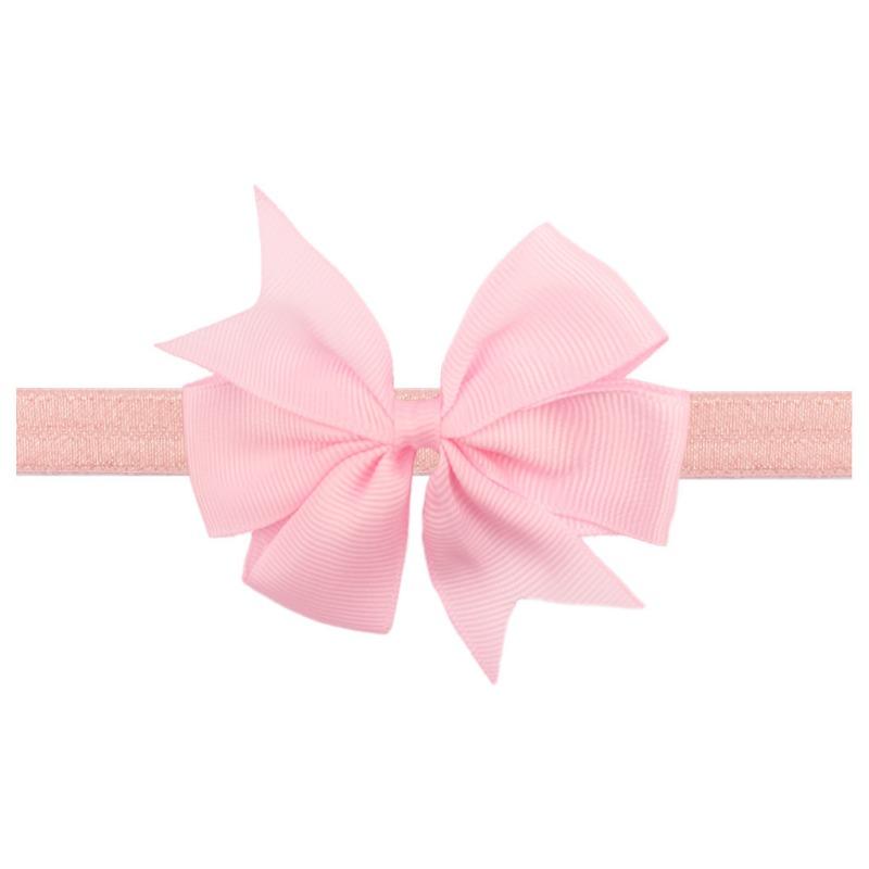 Children's headband, solid V-shaped ribbon, dovetail baby bow headband 21 colors
