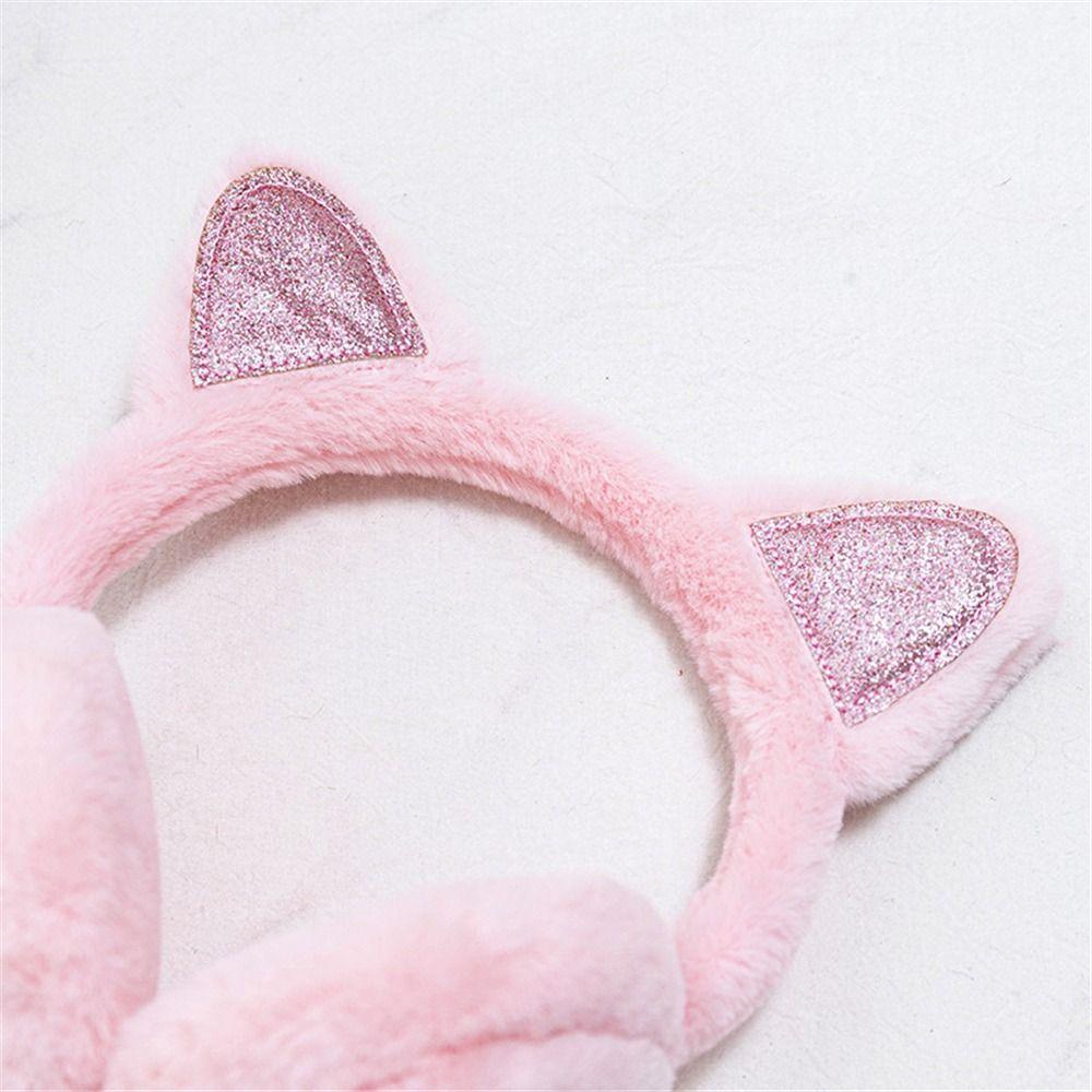 Soft Furry Outdoor Ear Covers Headband Cat Ears Ear Warmers Trendy Winter Accessories  for Women